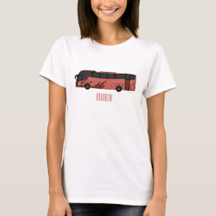 Abbildung des Bus-Cartoon T-Shirt