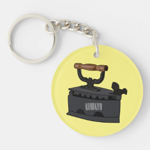 Abbildung des Cartoon aus Kohle Schlüsselanhänger