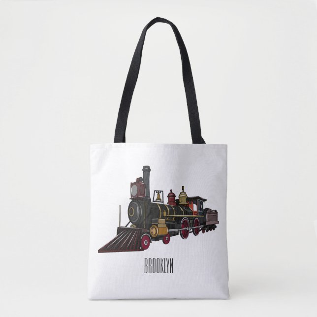 Abbildung des Cartoon der Dampflokomotive (Vorderseite)
