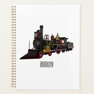 Abbildung des Cartoon der Dampflokomotive Planer