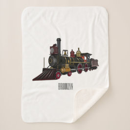 Abbildung des Cartoon der Dampflokomotive Sherpadecke