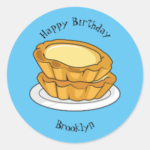 Abbildung des Cartoon der Eier Runder Aufkleber