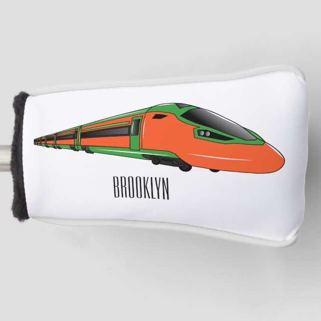 Abbildung des Cartoon des Bullet Golf Headcover (Vorderseite)