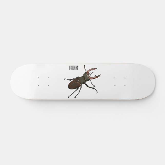 Abbildung des Cartoon des Käfers Skateboard (Horizontal)