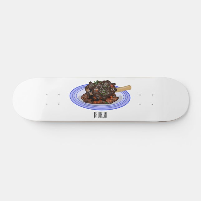 Abbildung des Cartoon des Lammes Skateboard (Horizontal)