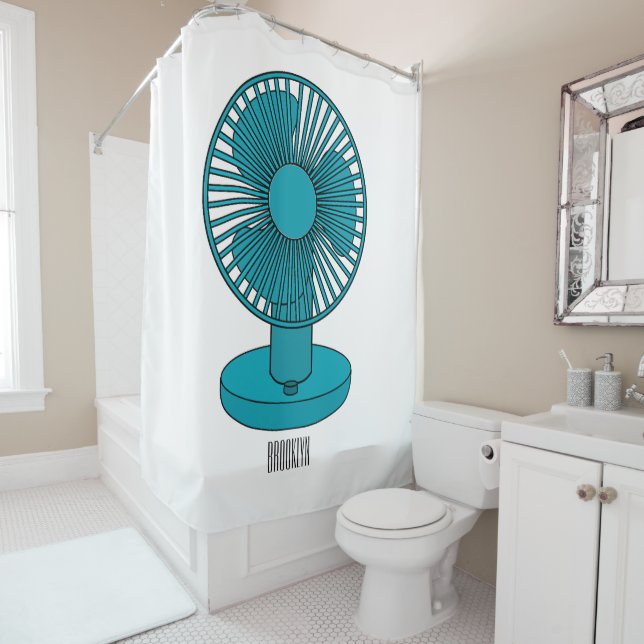 Abbildung des Cartoon Duschvorhang (Beispiel)