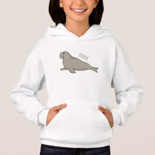 Abbildung des Cartoon eines Elephant-Siegels Hoodie