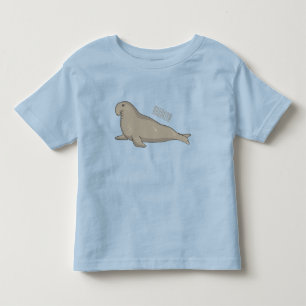 Abbildung des Cartoon eines Elephant-Siegels Kleinkind T-shirt
