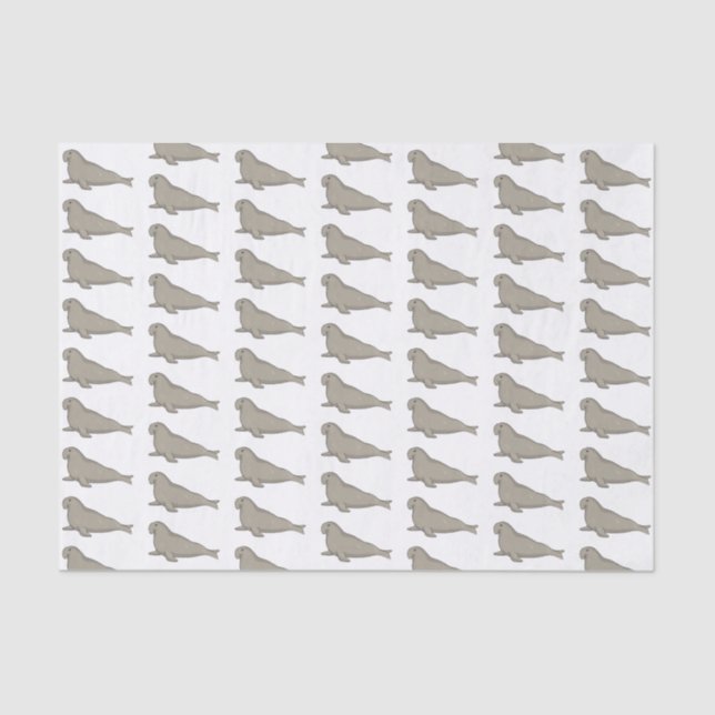 Abbildung des Cartoon eines Elephant-Siegels Seidenpapier (Vorderseite)