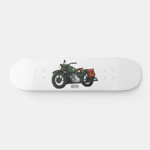 Abbildung des Cartoon eines Militärkreuzers Skateboard