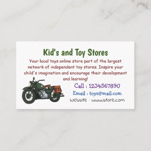 Abbildung des Cartoon eines Militärkreuzers Visitenkarte