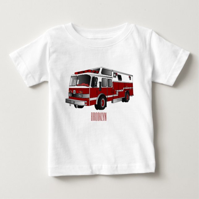 Abbildung des Cartoon eines Motors Baby T-shirt (Vorderseite)