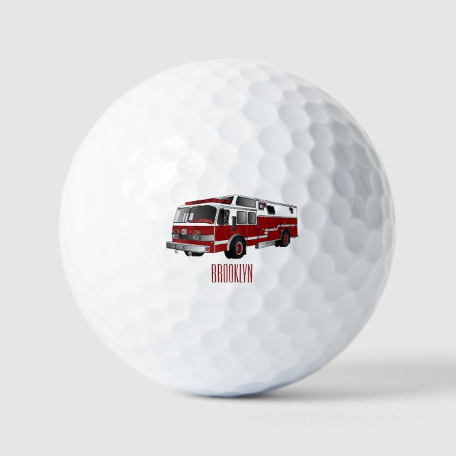 Abbildung des Cartoon eines Motors Golfball (Vorderseite)