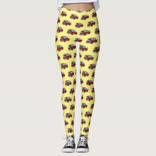 Abbildung des Cartoon eines Motors Leggings