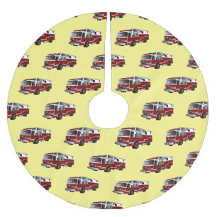 Abbildung des Cartoon eines Motors Polyester Weihnachtsbaumdecke