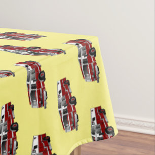 Abbildung des Cartoon eines Motors Tischdecke
