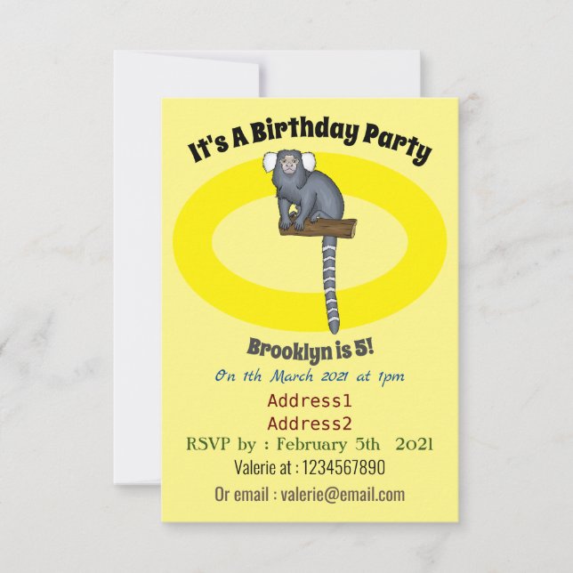 Abbildung des Cartoon Einladung (Vorderseite)