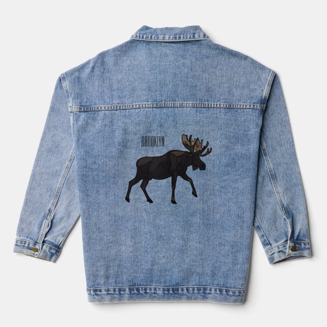 Abbildung des Cartoon Jeansjacke (Rückseite)