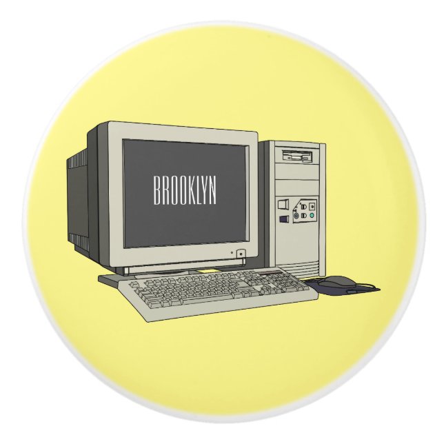 Abbildung des Cartoon Keramikknauf (Vorderseite)