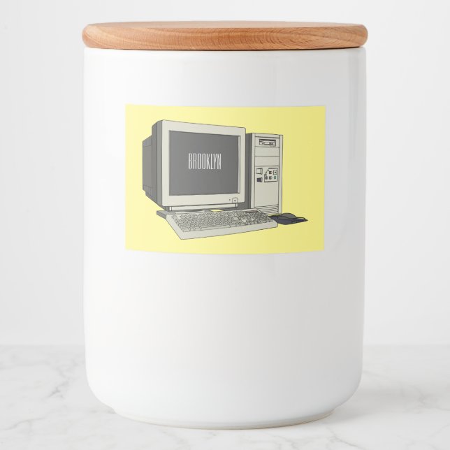 Abbildung des Cartoon Lebensmitteletikett (Vorderseite)