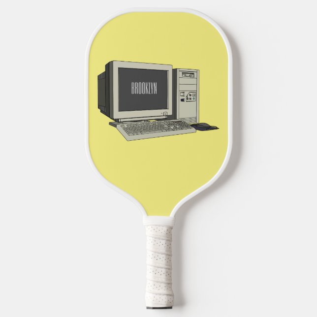 Abbildung des Cartoon Pickleball Schläger (Vorderseite)