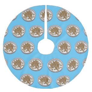 Abbildung des Cartoon Polyester Weihnachtsbaumdecke