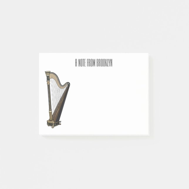 Abbildung des Cartoon Post-it Klebezettel (Vorderseite)