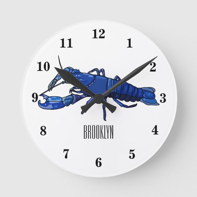 Abbildung des Cartoon Runde Wanduhr (Vorderseite)