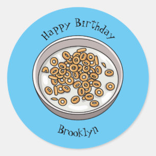 Abbildung des Cartoon Runder Aufkleber