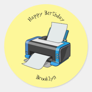 Abbildung des Cartoon Runder Aufkleber