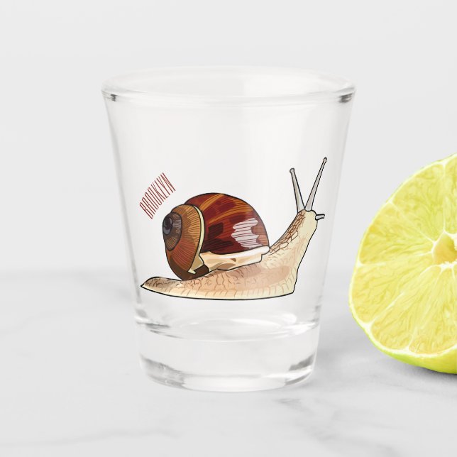 Abbildung des Cartoon Schnapsglas (Vorderseite)