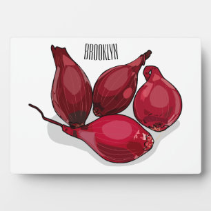 Abbildung des Cartoon Shallot Fotoplatte