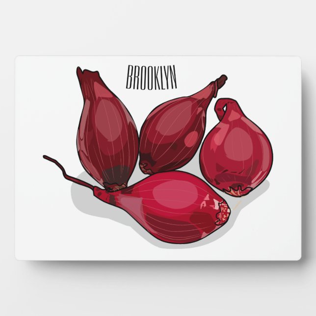 Abbildung des Cartoon Shallot Fotoplatte (Vorderseite)