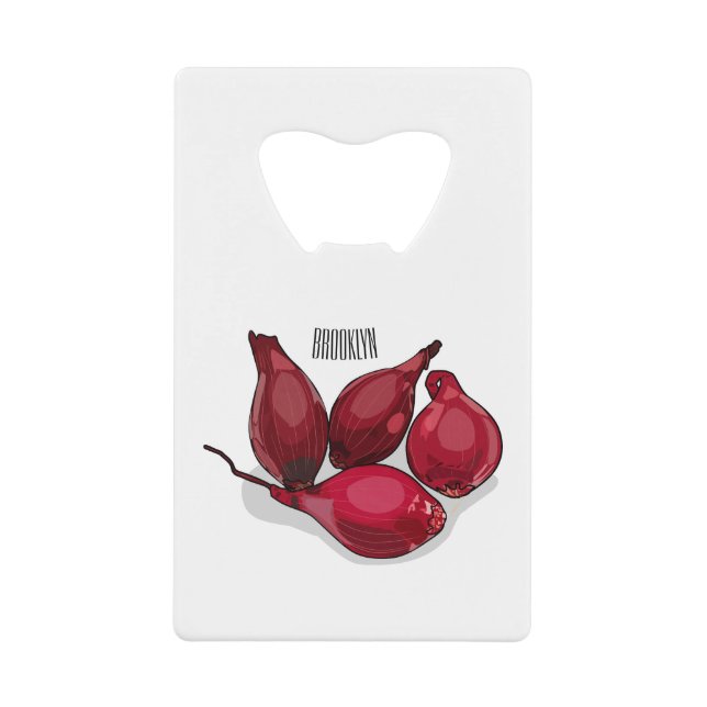 Abbildung des Cartoon Shallot Geldbeutel Flaschenöffner (Vorderseite)