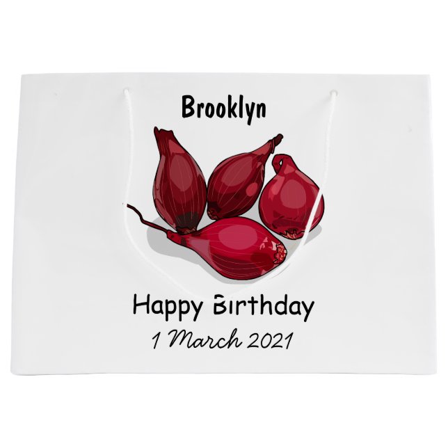 Abbildung des Cartoon Shallot Große Geschenktüte (Vorderseite)