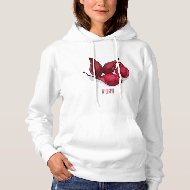 Abbildung des Cartoon Shallot Hoodie (Vorderseite)