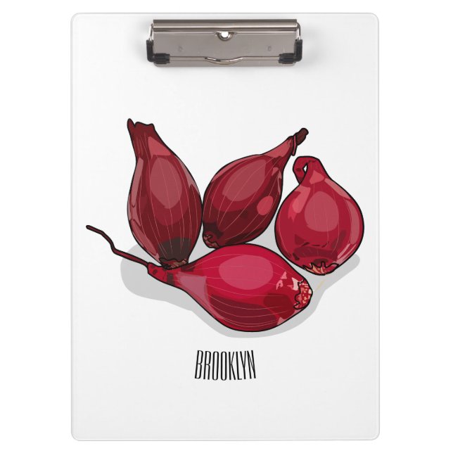 Abbildung des Cartoon Shallot Klemmbrett (Vorderseite)