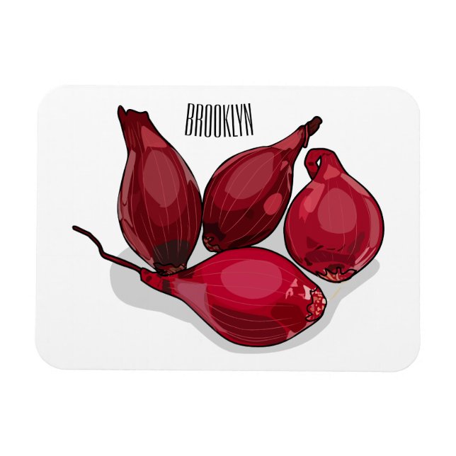 Abbildung des Cartoon Shallot Magnet (Horizontal)