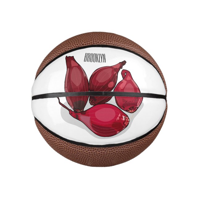 Abbildung des Cartoon Shallot Mini Basketball (Vorderseite)