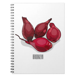 Abbildung des Cartoon Shallot Notizblock