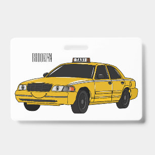 Abbildung des Cartoon Taxi Ausweis