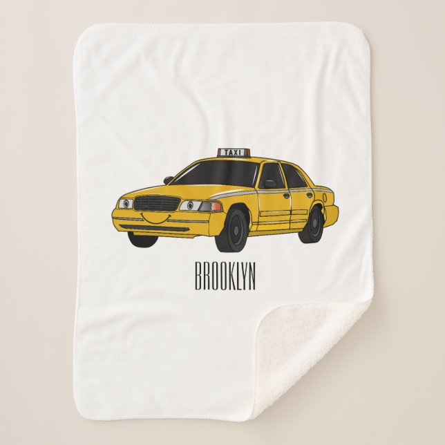 Abbildung des Cartoon Taxi Sherpadecke (Vorderseite)