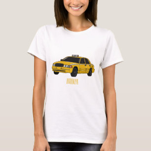 Abbildung des Cartoon Taxi T-Shirt