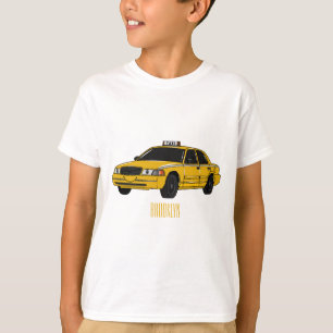Abbildung des Cartoon Taxi T-Shirt