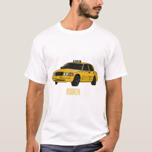 Abbildung des Cartoon Taxi T-Shirt