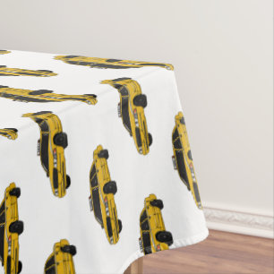 Abbildung des Cartoon Taxi Tischdecke