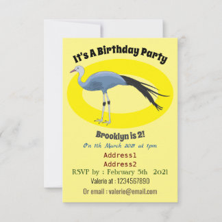 Abbildung des Cartoon von Blaukranken Einladung