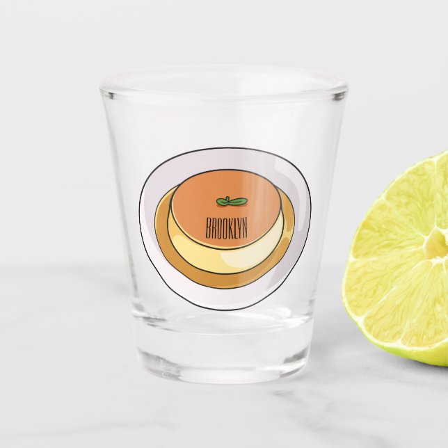 Abbildung des Cartoon von Creme Schnapsglas (Vorderseite)