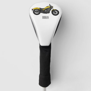 Abbildung des Cartoon von Cruiser Motorrädern Golf Headcover