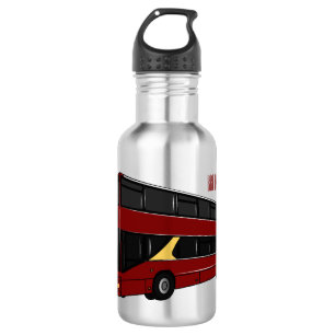 Abbildung des Cartoon von Doppeldeckern Edelstahlflasche